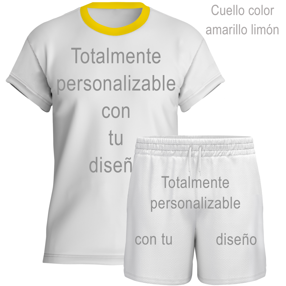 Conjunto de voley manga corta 100% fullprint personalizado