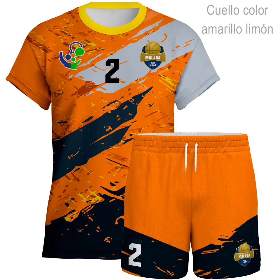 Conjunto de voley manga corta 100% fullprint personalizado