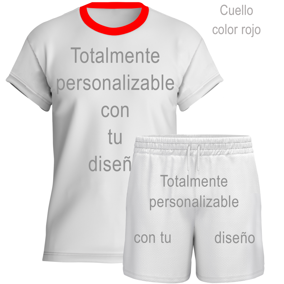 Conjunto de voley manga corta personalizable 100% fullprint