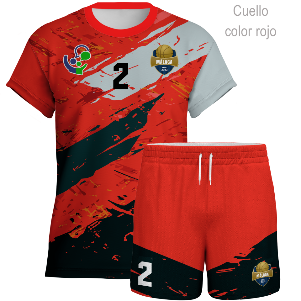 Conjunto de voley manga corta 100% fullprint personalizado