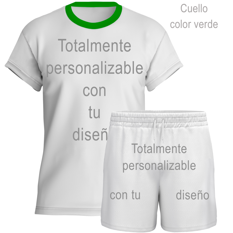 Conjunto de voley manga corta personalizable 100% fullprint