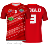 Camiseta fútbol personalizada 100% fullprint