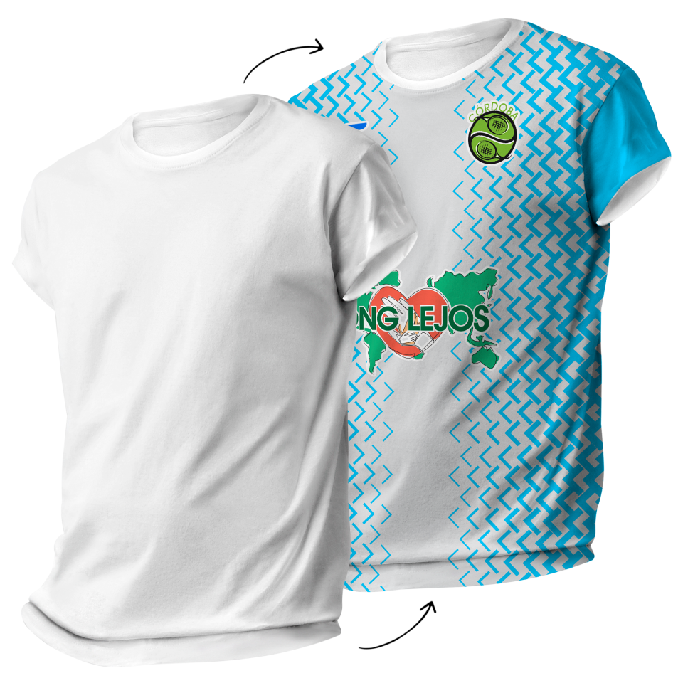 Camiseta pádel FRANCIA 100% fullprint personalizada