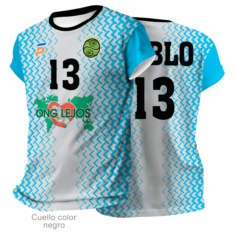 Camiseta pádel FRANCIA 100% fullprint personalizada