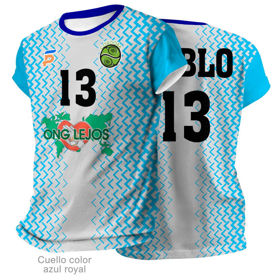 Camiseta pádel FRANCIA 100% fullprint personalizada