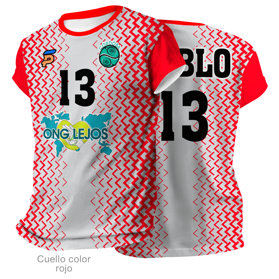 Camiseta pádel FRANCIA 100% fullprint personalizada