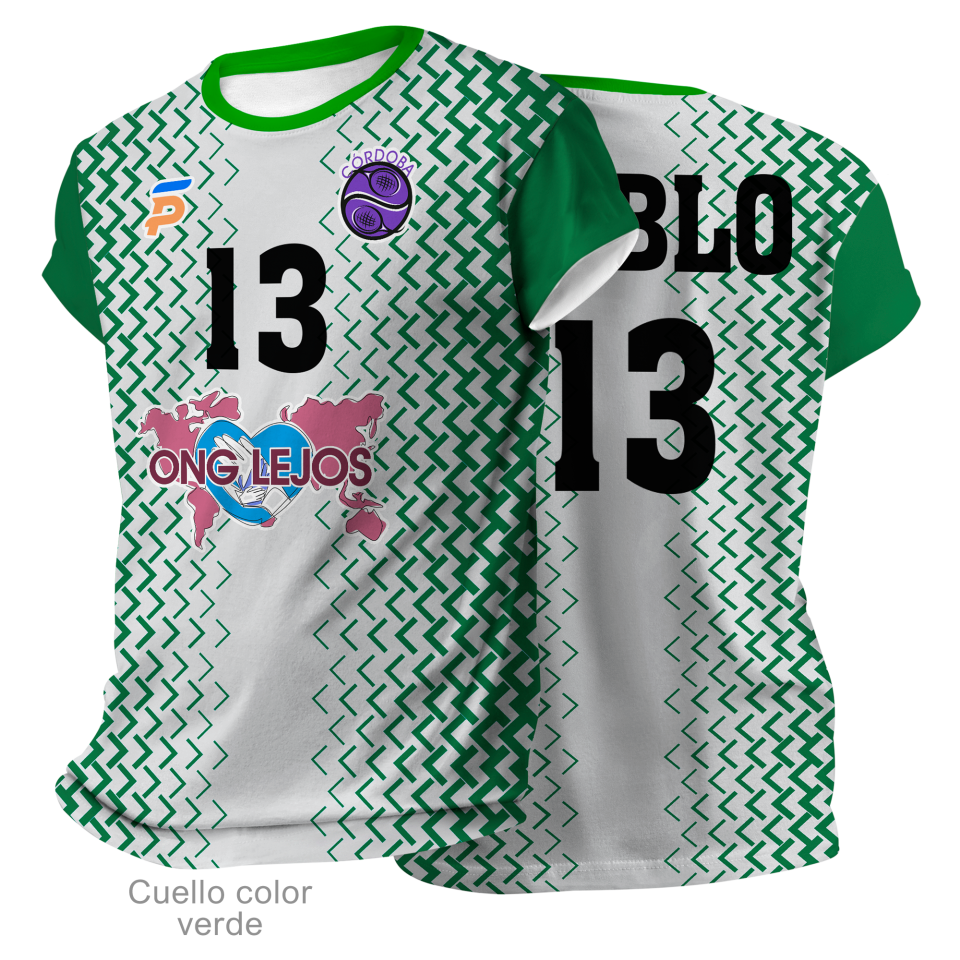 Camiseta pádel FRANCIA 100% fullprint personalizada