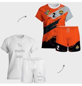 Conjunto de voley manga corta 100% fullprint personalizado