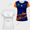 Camiseta pádel de mujer TURQUIA 100% fullprint personalizada