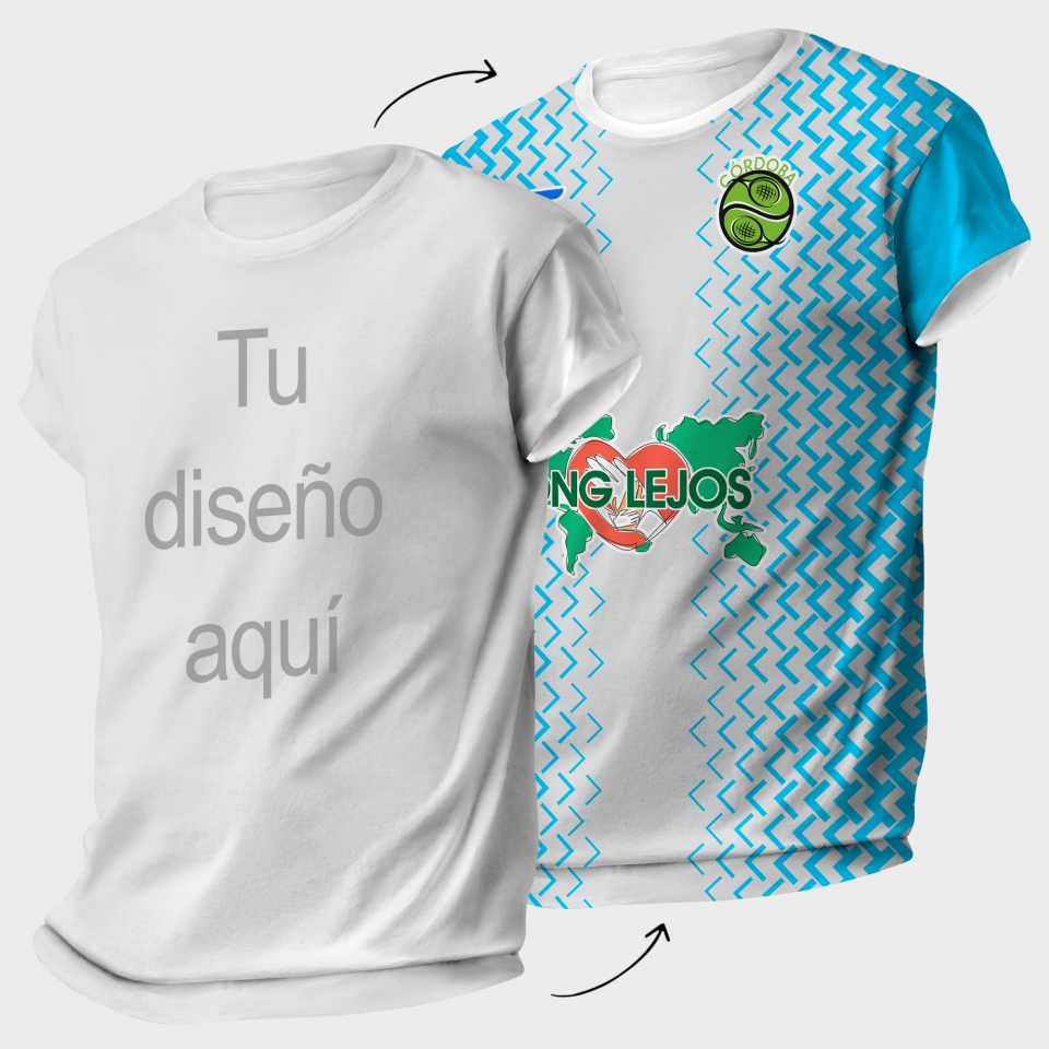 Camiseta pádel FRANCIA 100% fullprint personalizada