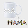 Taza blanca para el día de la madre diseño Mamá