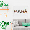 Lienzo 30 x 40 cm rectangular horizontal para el día de la madre diseño Mamá