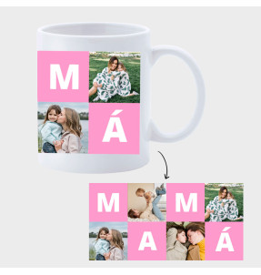 Taza para el día de la madre diseño Mamá con fotos