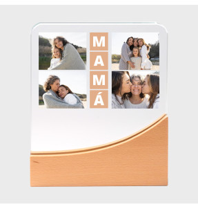 Metacrilato para el día de la madre diseño Mamá con fotos