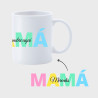 Taza para el día de la madre diseño Mamá con nombre