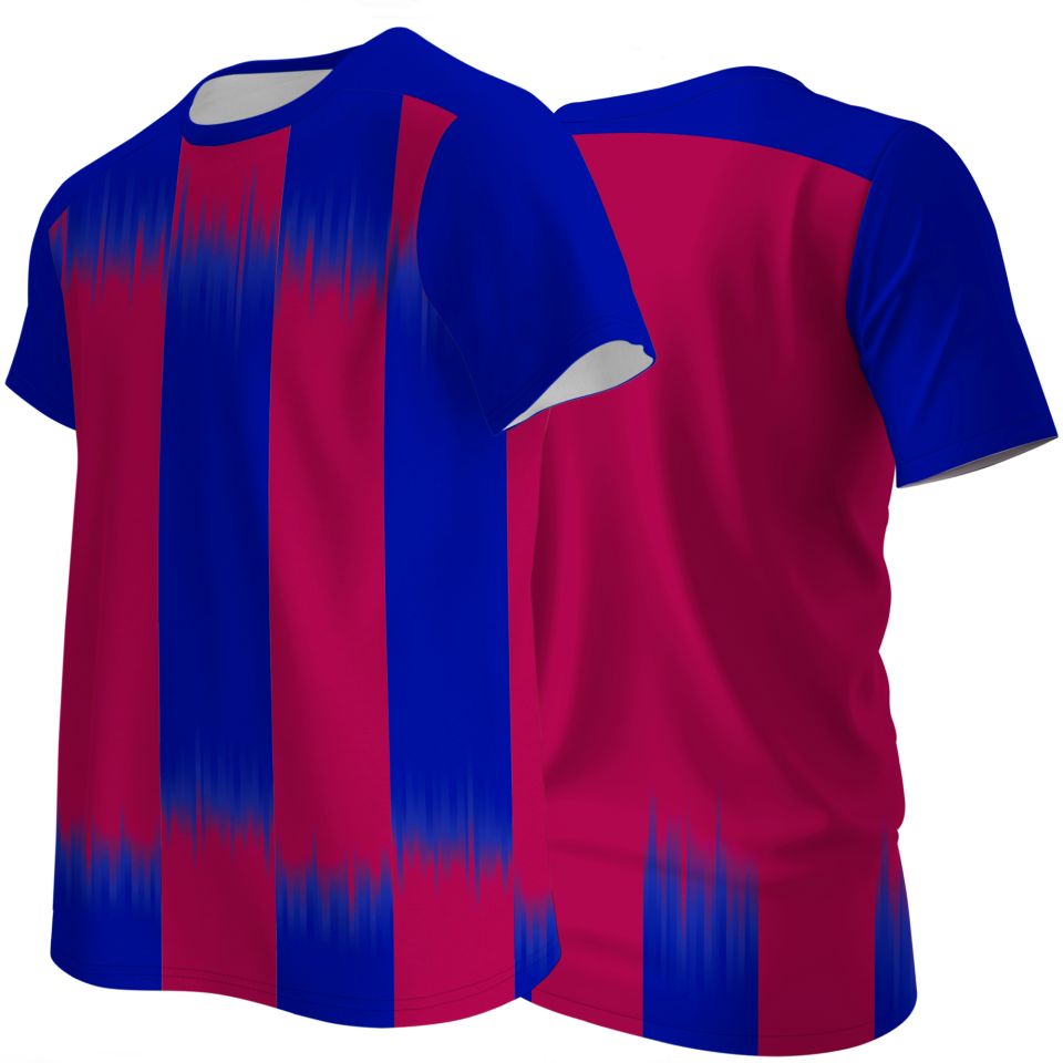 Camiseta multideporte sublimada modelo Ayamonte rayas