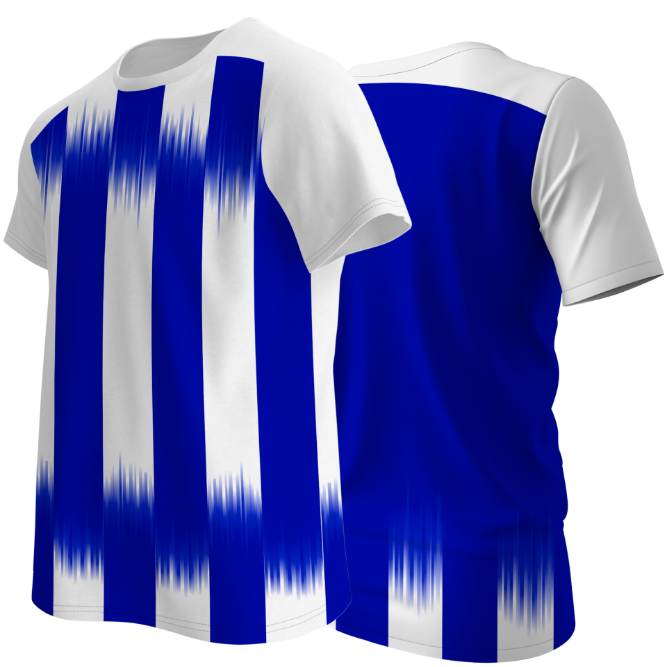 Camiseta multideporte sublimada modelo Madrid rayas