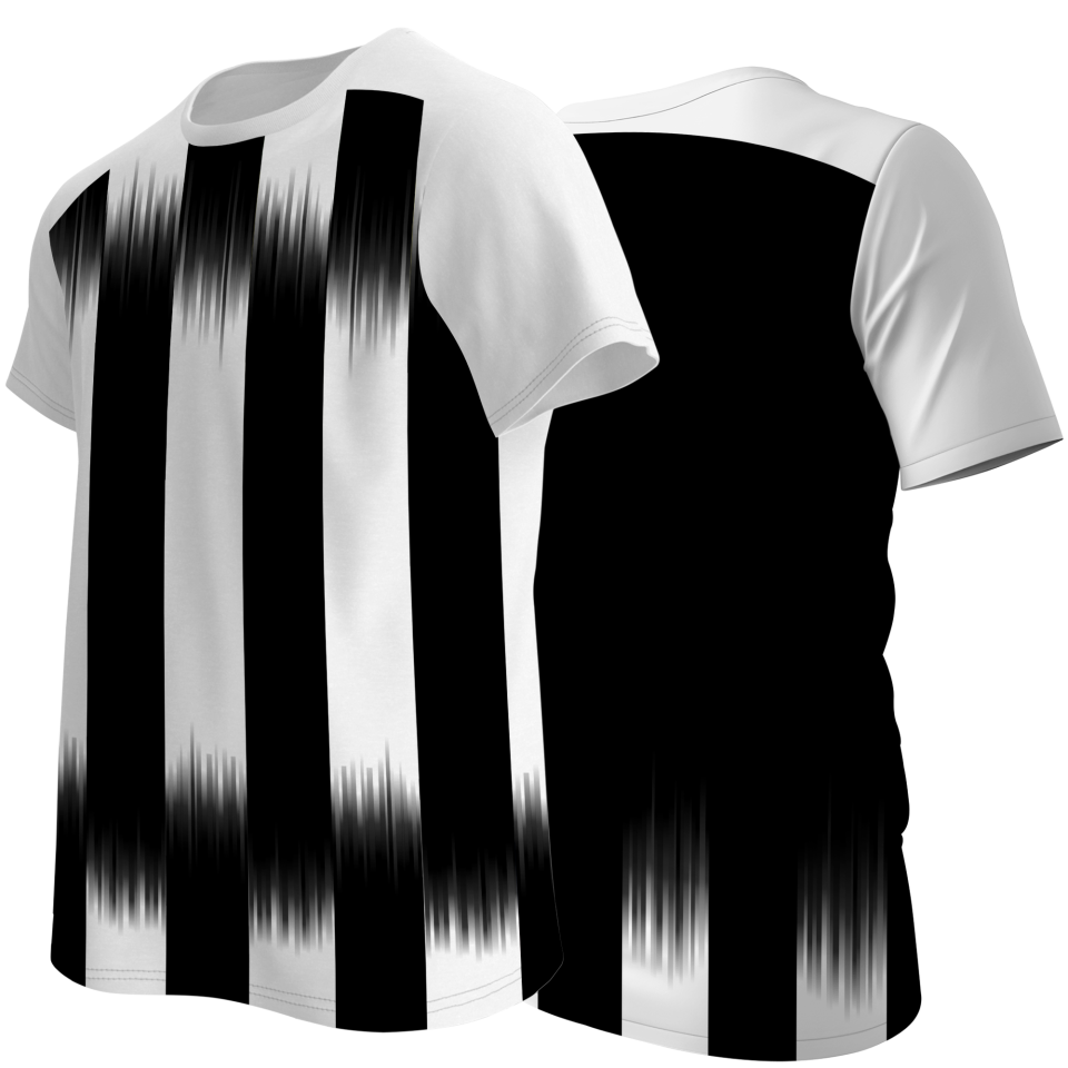 Camiseta multideporte sublimada modelo Madrid rayas