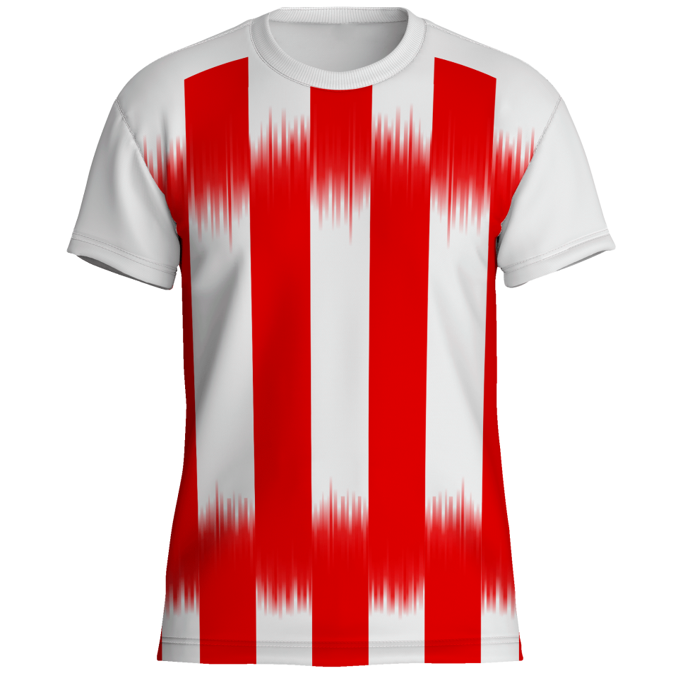 Camiseta multideporte sublimada modelo Madrid rayas