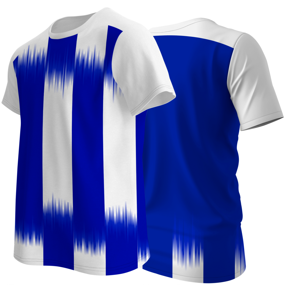 Camiseta multideporte sublimada modelo Málaga rayas