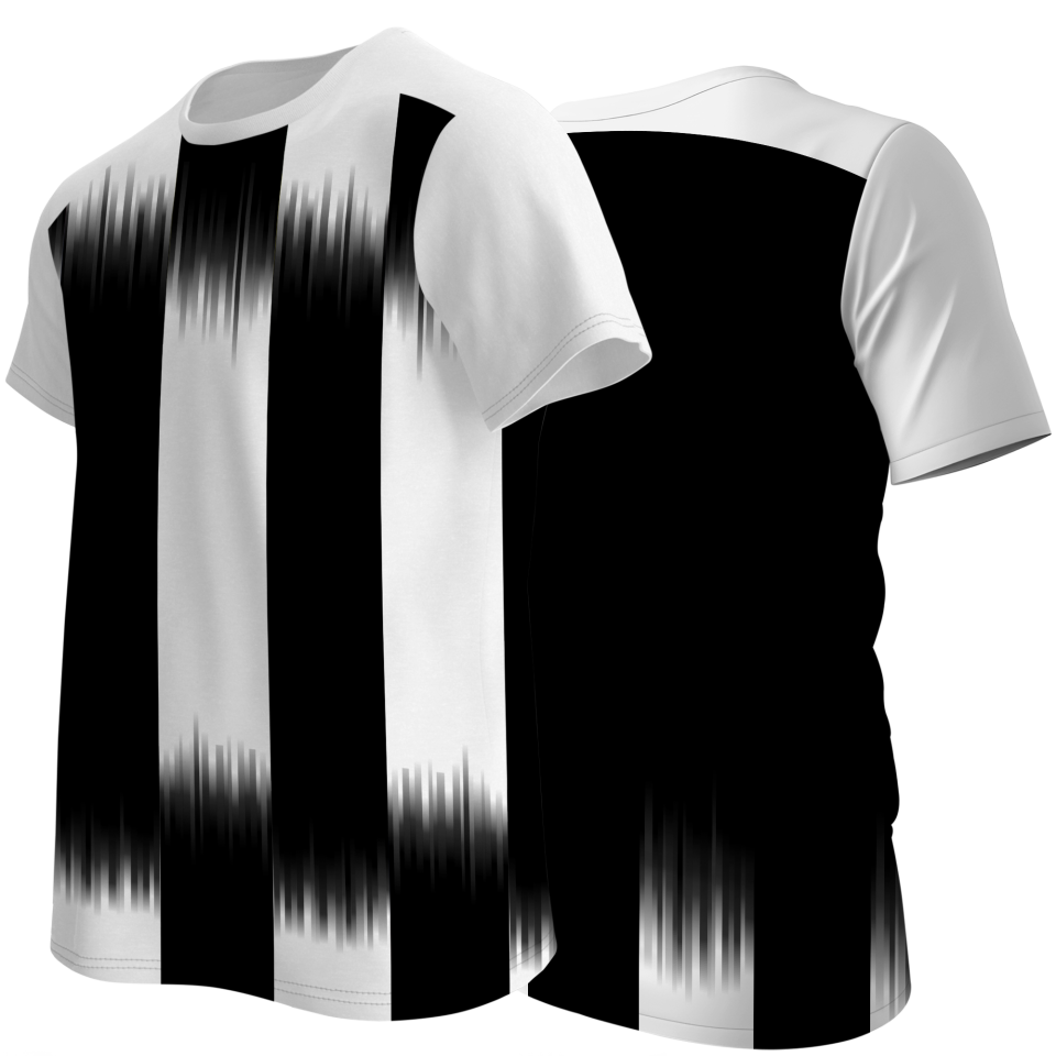 Camiseta multideporte sublimada modelo Málaga rayas