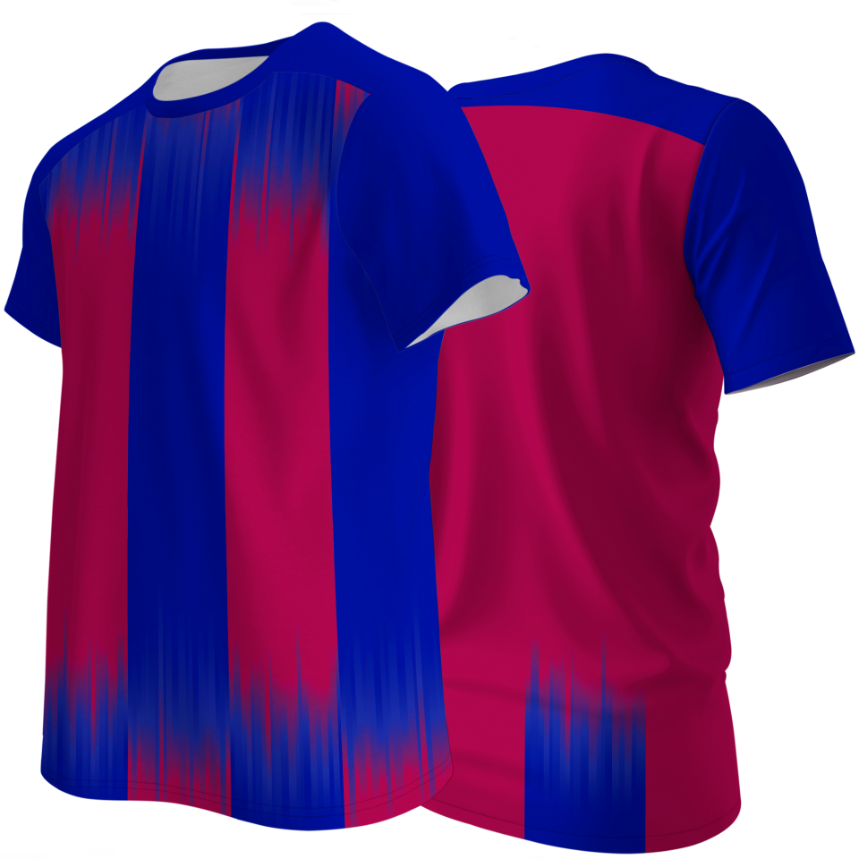 Camiseta multideporte sublimada modelo Montreal rayas