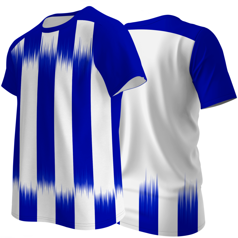Camiseta multideporte sublimada modelo Real rayas