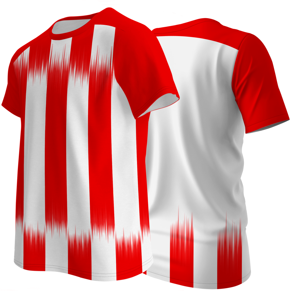 Camiseta multideporte sublimada modelo Real rayas