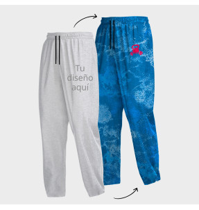 Pantalón recto de felpa perchada 100% fullprint personalizado