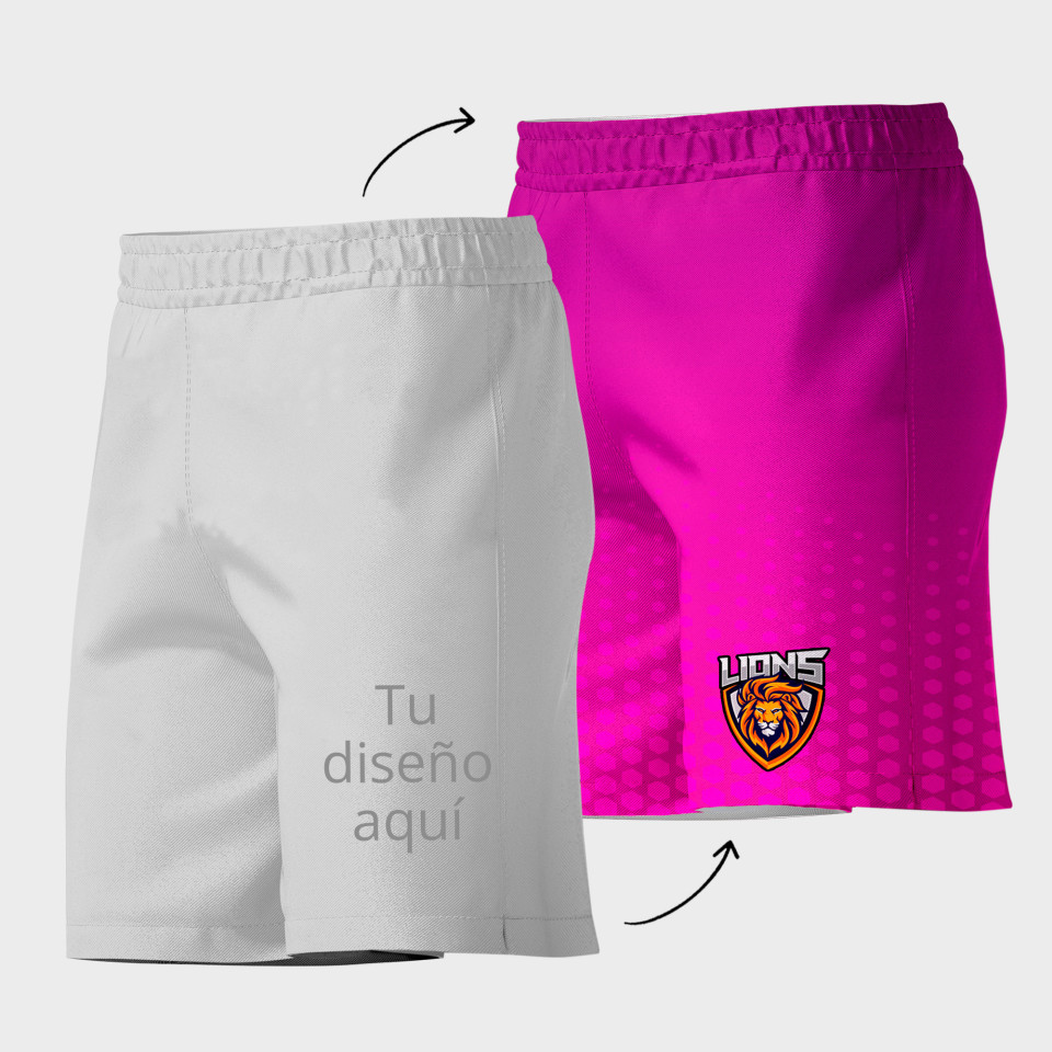 Pantalón corto multideporte de mujer 100% fullprint personalizado
