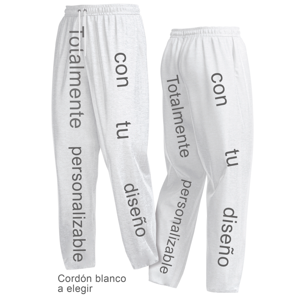 Pantalón recto de felpa perchada de mujer 100% fullprint personalizado
