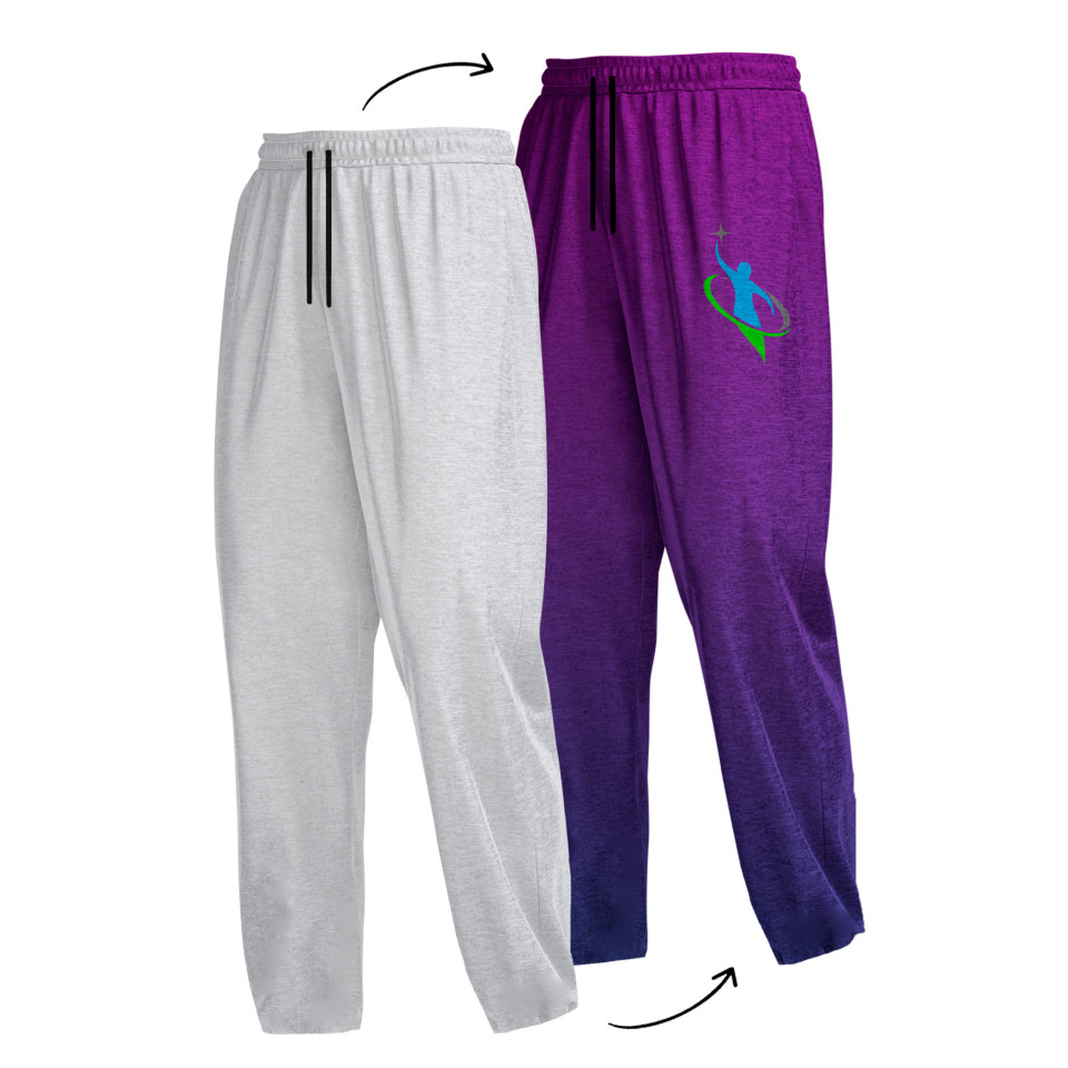 Pantalón recto de felpa perchada de mujer 100% fullprint personalizado