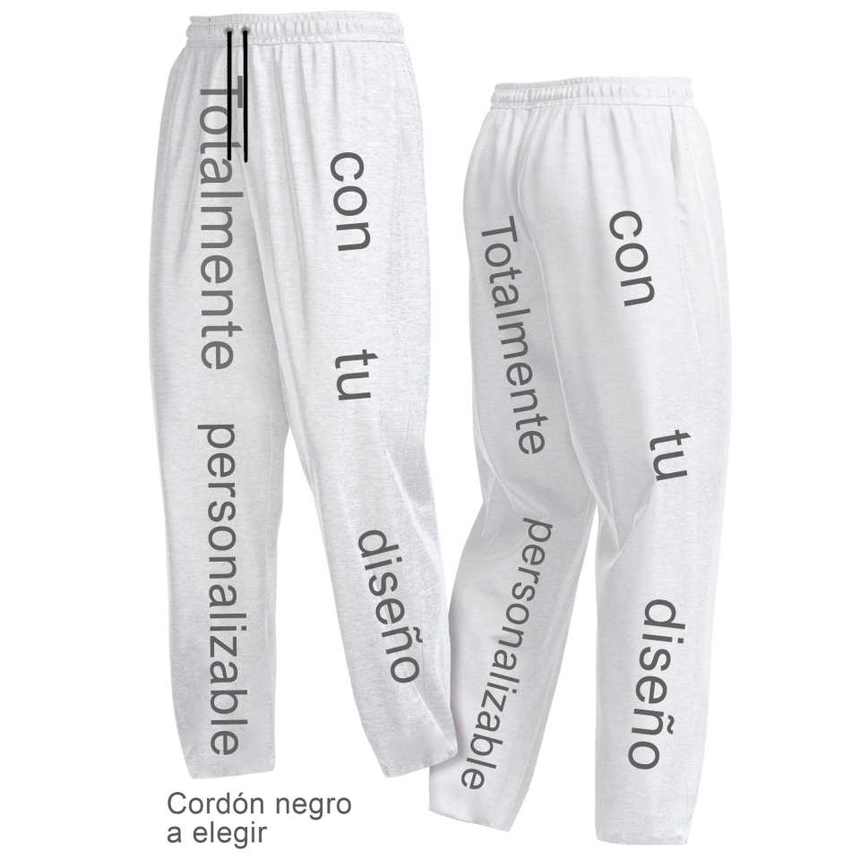 Pantalón recto de felpa perchada de mujer 100% fullprint personalizado