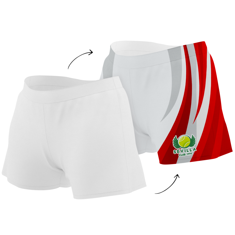 Malla corta pádel 100% fullprint personalizada