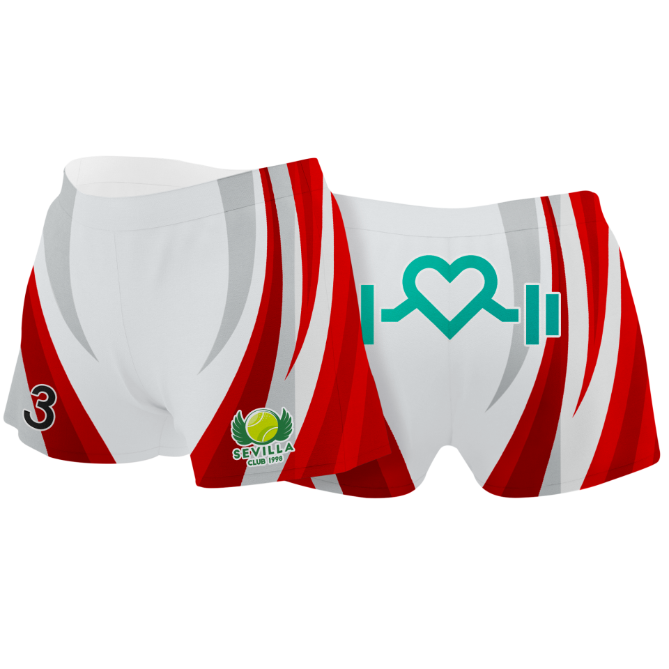 Malla corta pádel 100% fullprint personalizada