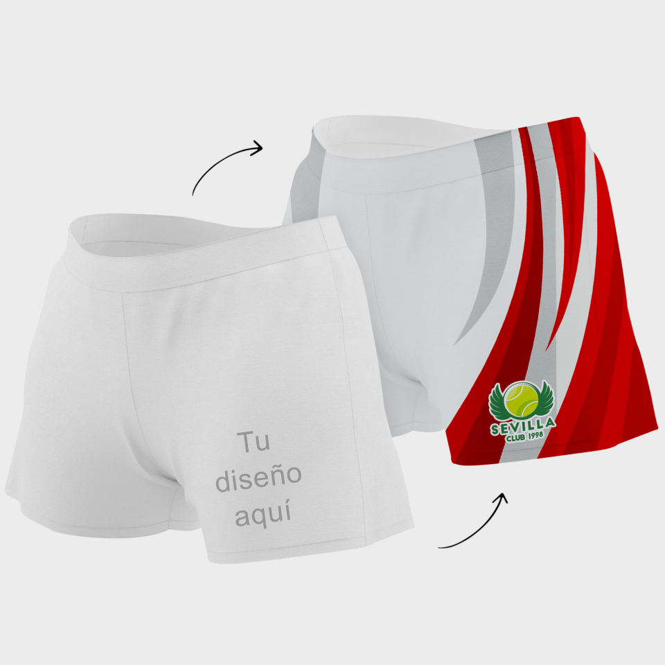 Malla corta pádel 100% fullprint personalizada