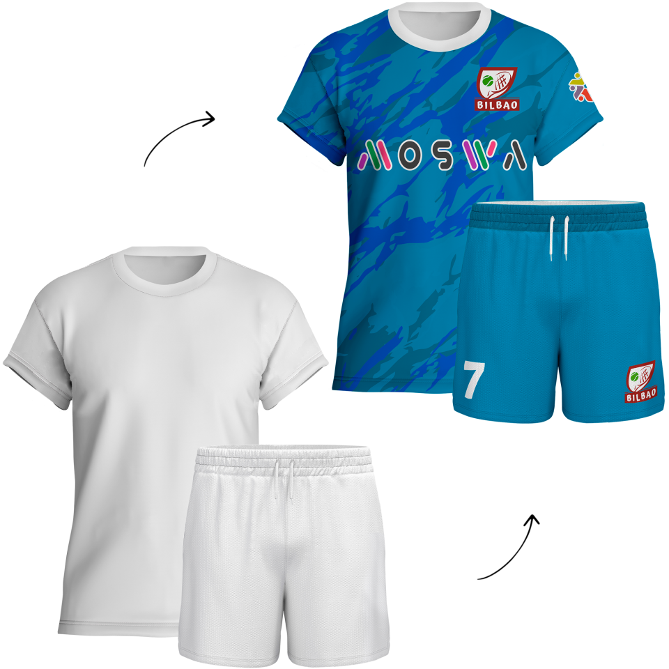 Conjunto de pádel manga corta 100% fullprint personalizado