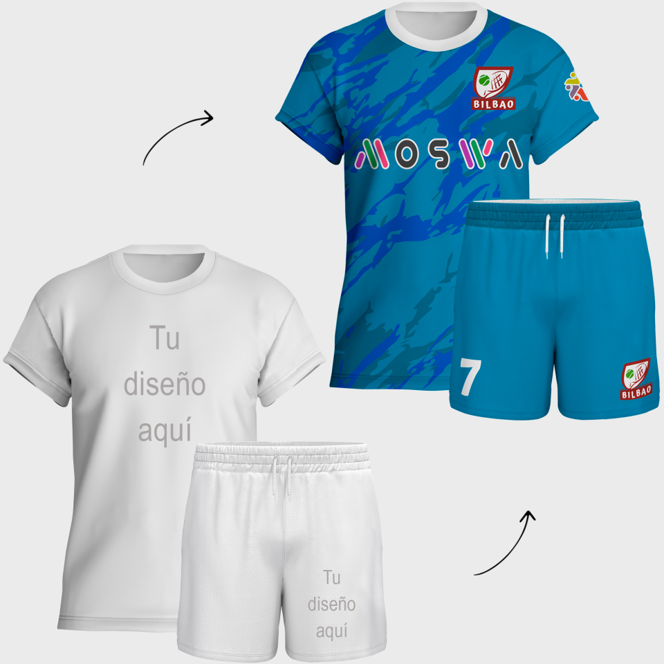 Conjunto de pádel manga corta 100% fullprint personalizado