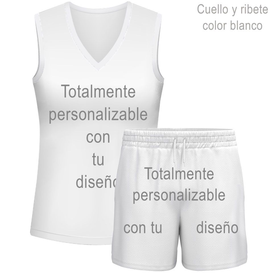 Conjunto de mujer pádel sin mangas 100% fullprint personalizado