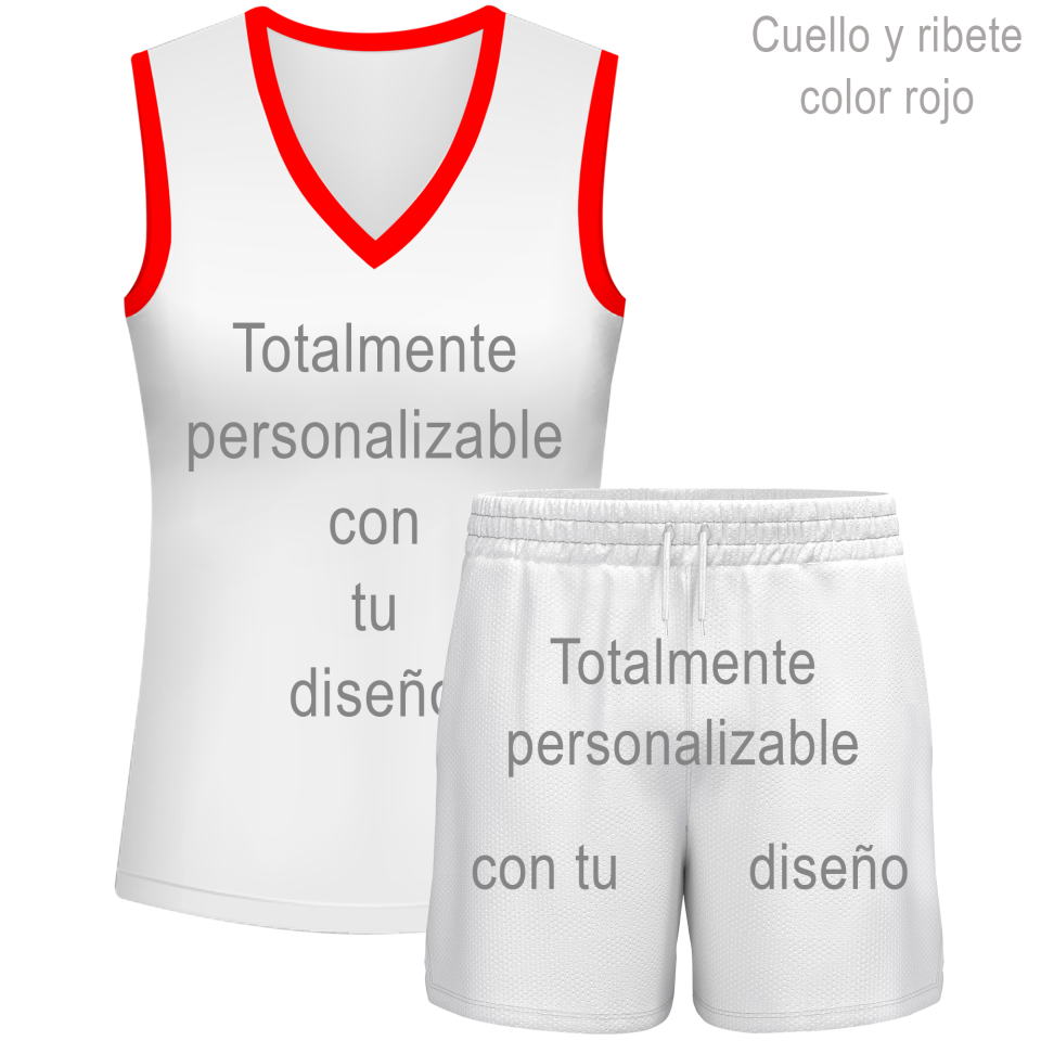 Conjunto de mujer pádel sin mangas 100% fullprint personalizado