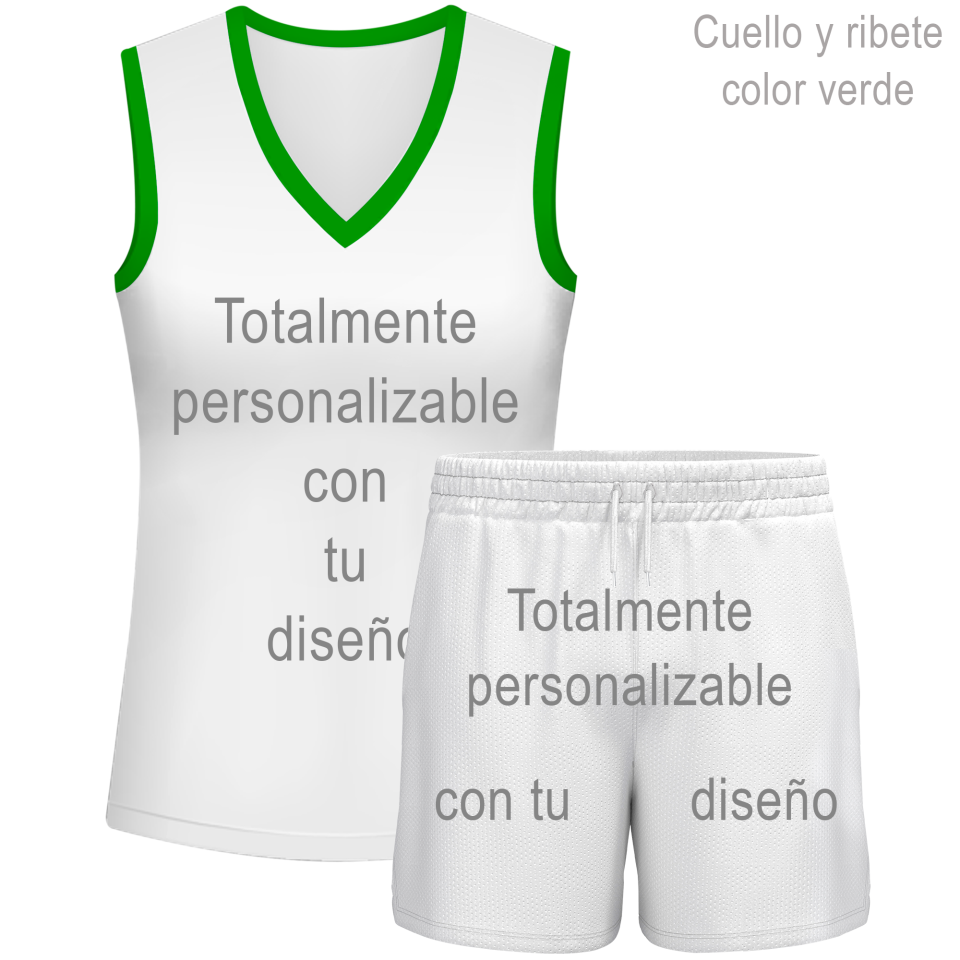 Conjunto de mujer pádel sin mangas 100% fullprint personalizado