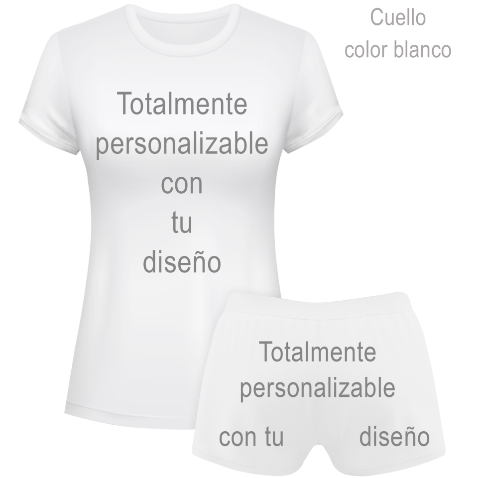Conjunto de mujer voley manga corta 100% fullprint personalizado
