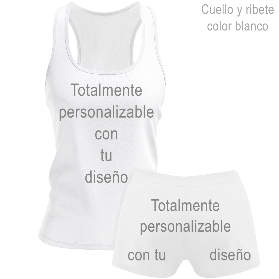 Conjunto de mujer voley tirantes 100% fullprint personalizado