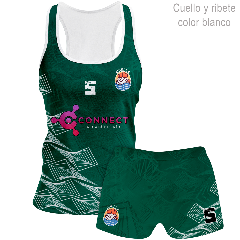 Conjunto de mujer voley tirantes 100% fullprint personalizado