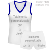 Conjunto de mujer voley sin mangas 100% fullprint personalizado