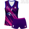 Conjunto de mujer voley sin mangas 100% fullprint personalizado