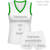 Conjunto de mujer voley sin mangas 100% fullprint personalizado