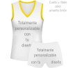 Conjunto de mujer voley sin mangas 100% fullprint personalizado