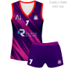 Conjunto de mujer voley sin mangas 100% fullprint personalizado