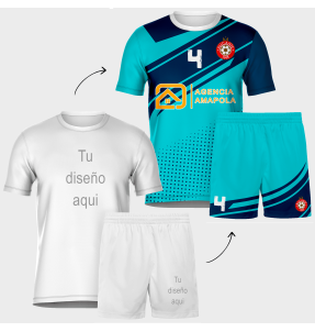 Conjunto de fútbol personalizado 100% fullprint